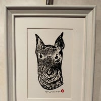 No.2663　版画展・名もなき犬達より