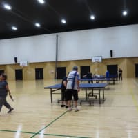 NPO法人姶良スポーツクラブ「ラージボール卓球」の練習(2025/6/19)・・・姶良市役所加治木支所多目的ホール