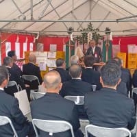 みなべ町須賀神社　須賀青龍除幕式　駐車場造成工事完成式典