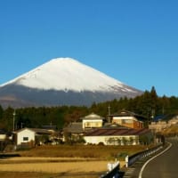 美しい富士山を眺めながら