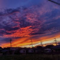 週末の夕空