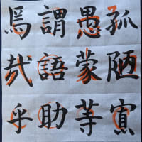 八郎書道教室日記　　３月６日木曜日　曇り晴れ
