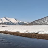 残雪豊富な尾瀬ヶ原