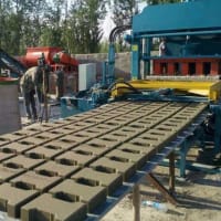 Cement brick electromechanical magnetic cabinet
