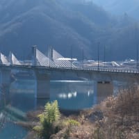 １２月の八ッ場ダム：やんば吾妻湖の八ッ場大橋を渡って北岸の川原畑地区へ　ＰＡＲＴ２