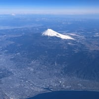 富士山、機内より　　2024年3月29日