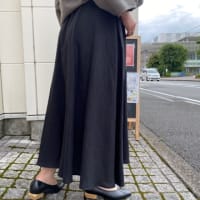 SI-HIRAI   タックスリーブブラウスとフレアスカート