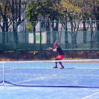 「３時間近く試合できたのは、チョコザップのおかげか？」 2024年４月10日 第60回 東京オープンテニス選手権大会 男子シングルス 60歳以上 １回戦