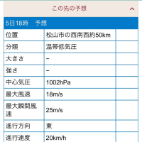 台風4号長崎県上陸
