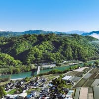長野県町村会役員会と現地視察＆下生野上空からの風景