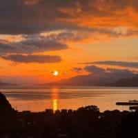 不知火海の夕景　海浦