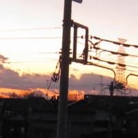 ２０２１年元旦の夕方の富士山
