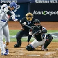 令和7年5月６日　ドジャース対マーリンズ戦、9号ホームラン