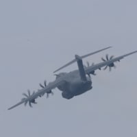 A400M輸送機離日（日仏共同訓練・百里基地）