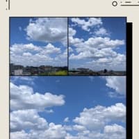 ２０２５・７・１０雲と夕焼けプレイバックphotoは２００６年の済州島旅