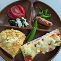 我が家の朝ごはん。