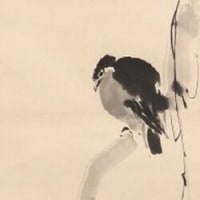氏素性の解らぬ作品　叭可鳥　伝橋本雅邦筆　その２５