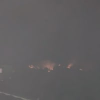 山林火災の消火活動ありがとうございます
