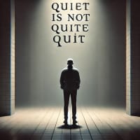 ”Quiet Is Not Quite Quit” 　by De Garassie the 4th　出涸し文四郎