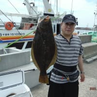 千葉県・飯岡沖のヒラメ釣り。