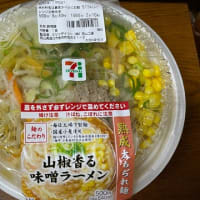 コンビニ飯　山椒香る味噌ラーメン