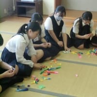 2025.7.9　平和の折り鶴の昇華再生（６年生）