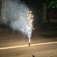 今季初の花火をやってみました！！！東北の夏は短いのでまずは急いで始めました！！！