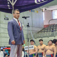 第４２回全日本大学選抜相撲宇和島大会に審判長として出席