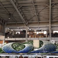 花祭壇 ブルーのグラデーションで製作 胡蝶蘭の安田生花店