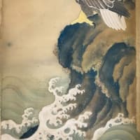 掛軸:秋野松堂（1880-1957）師：武藤鶴城・奥原晴湖・奥原晴翠