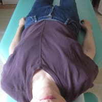 三日月のように曲がった体　全身が重く、不眠、肩こり、頭痛、下痢気味、呼吸しづらい