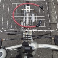 白から、ネイビーブルーの自転車へ。