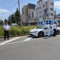 ６月２１日　本日は都議会議員選挙最終日９日目を迎えました