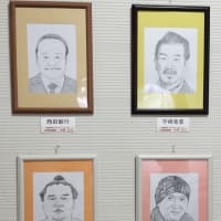 愛媛新聞フジカルチャースクール似顔絵講座作品展の開催