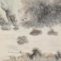 秋江昇竿圖　平福百穂筆　その１５９