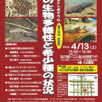 「広島県の生物多様性と希少種の状況」シンポジウム開催のお知らせ