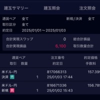 2025年初トレード