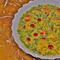 お気に入りの電チン卵料理！・・・トマトチーズ卵　