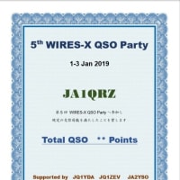 【続報】第5回WIRES-X　QSOパーティーの参加証、アワード発送について