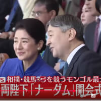 今上ご夫妻　モンゴル訪問５日目　＆６日目ナーダム