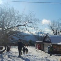 高尾山　初雪のダイアモンド冨士
