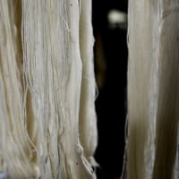 手織体験用糸の製作が始まった