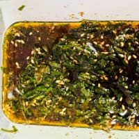 大葉の醤油漬け