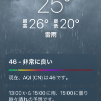 突然の雷雨・武漢市