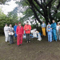 ボーイスカウト横浜第114団、7月5日　　原第一公園の草刈り実施