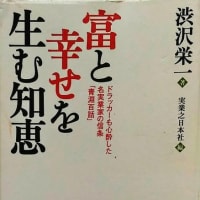 渋沢栄一著「富と幸せを生む知恵」 実業の日本社 より