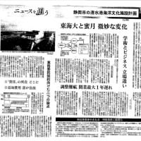 4月30日静岡新聞22面全ページ「清水海洋文化施設」巡るスクープ記事！