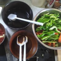 麻婆茄子と大根とツナサラダ