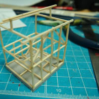 1/150 　建築中建物を作ってみた