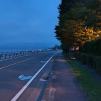 河口湖をレンタサイクルで走ってきたンだよ！